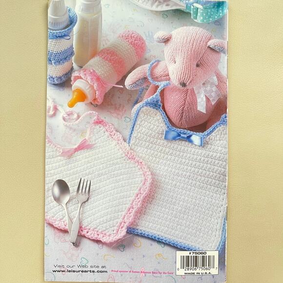 Booklet Pink & Blue for Baby Crochet Patterns Vintage - Picture 2 of 4